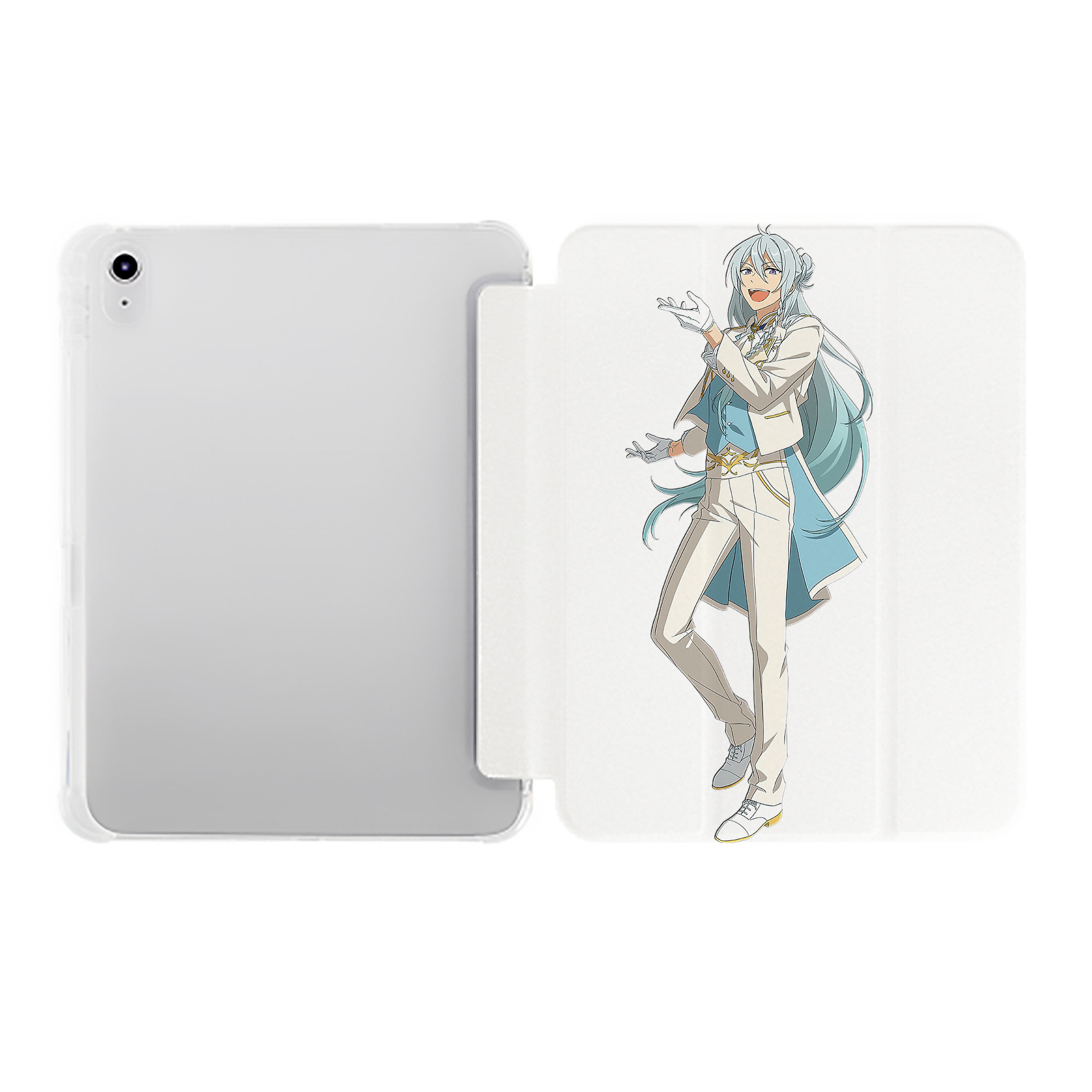 （画像用） あんさんぶるスターズ! Ensemble Stars IPad ケース ペン収納付き 三つ折りスタンド PUレザー×シリコン 対応機種9.5/10.5/10.9インチ